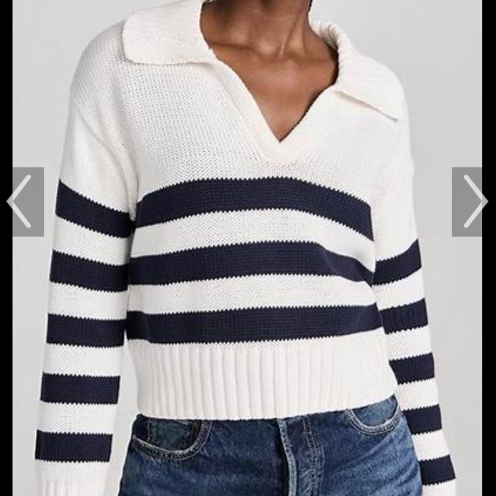 Splendid polo stripe sweater